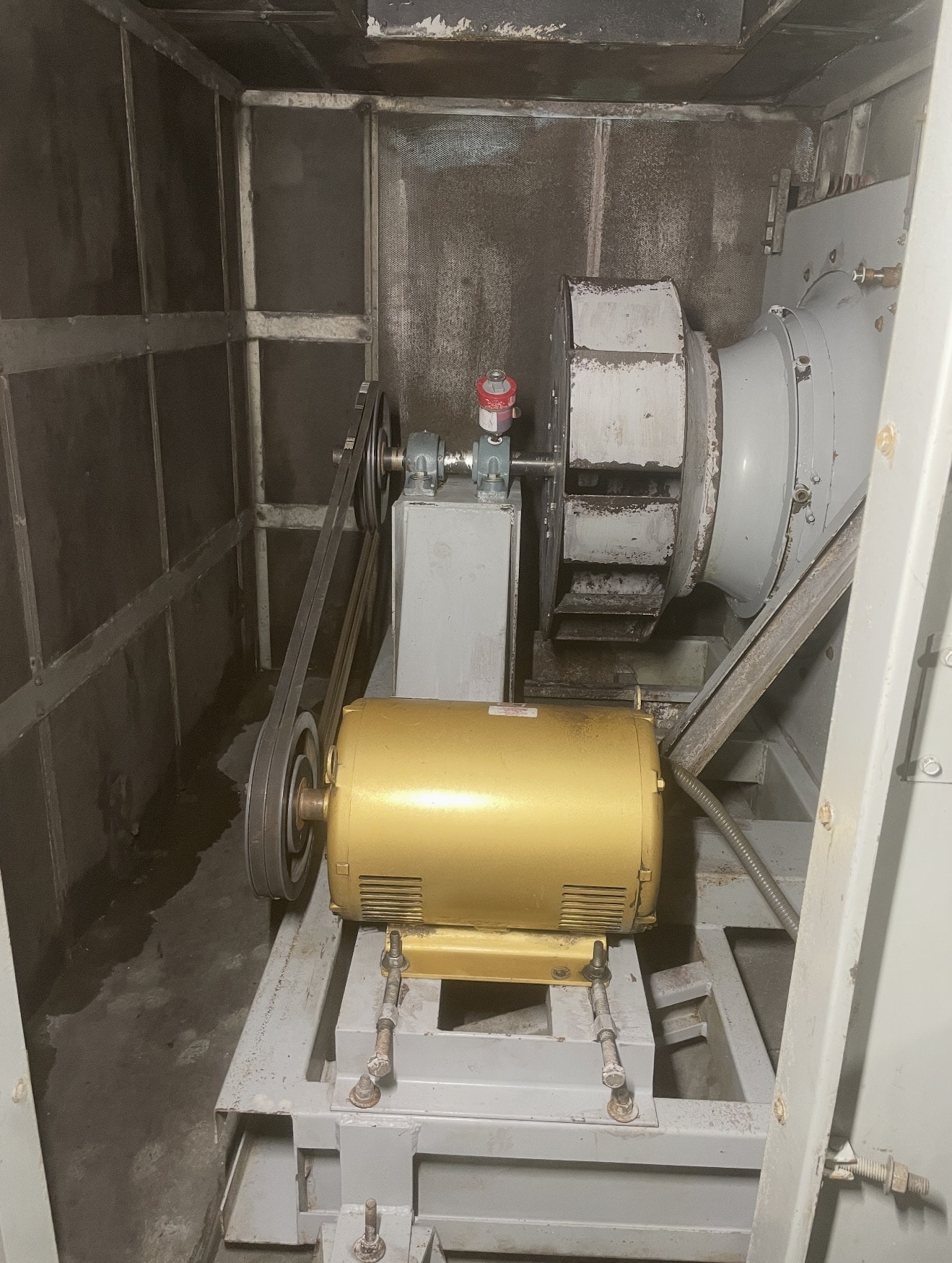 Before — AHU Fan Section — Interior Cleaning & Insulation