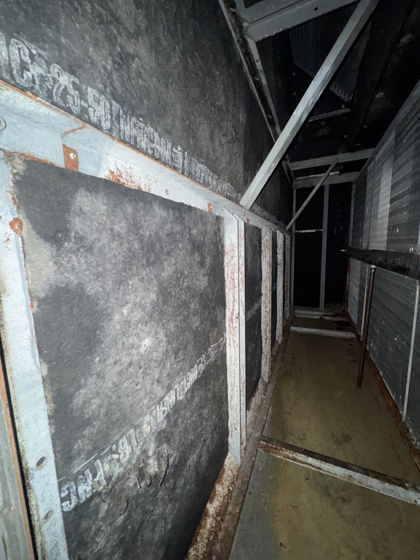 Before — AHU insulation restoration project