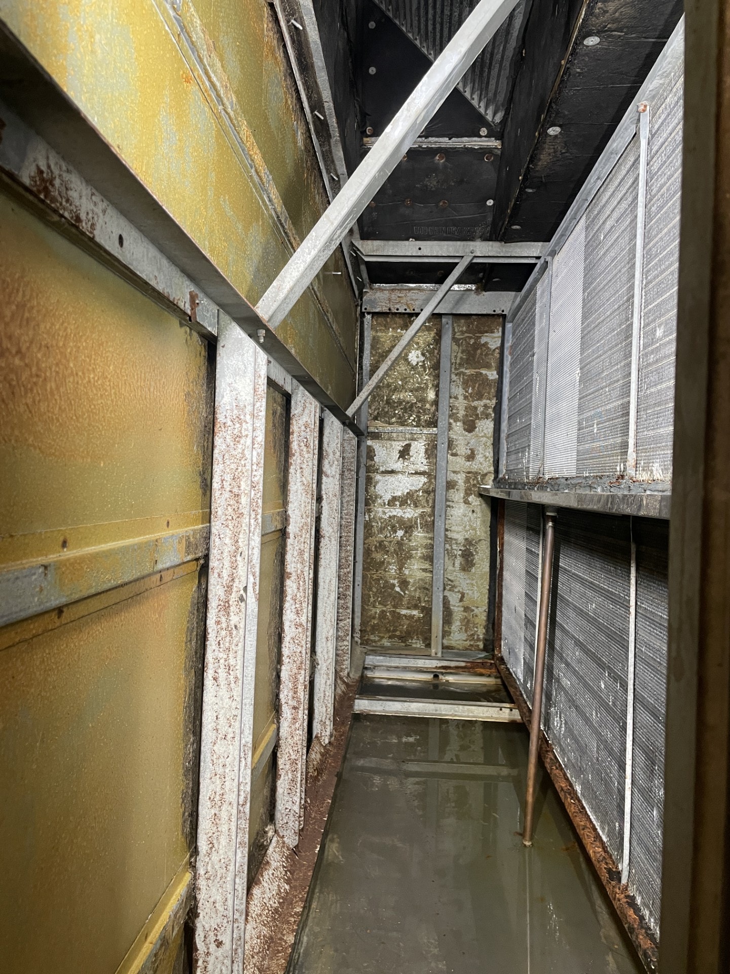 During — AHU insulation restoration project