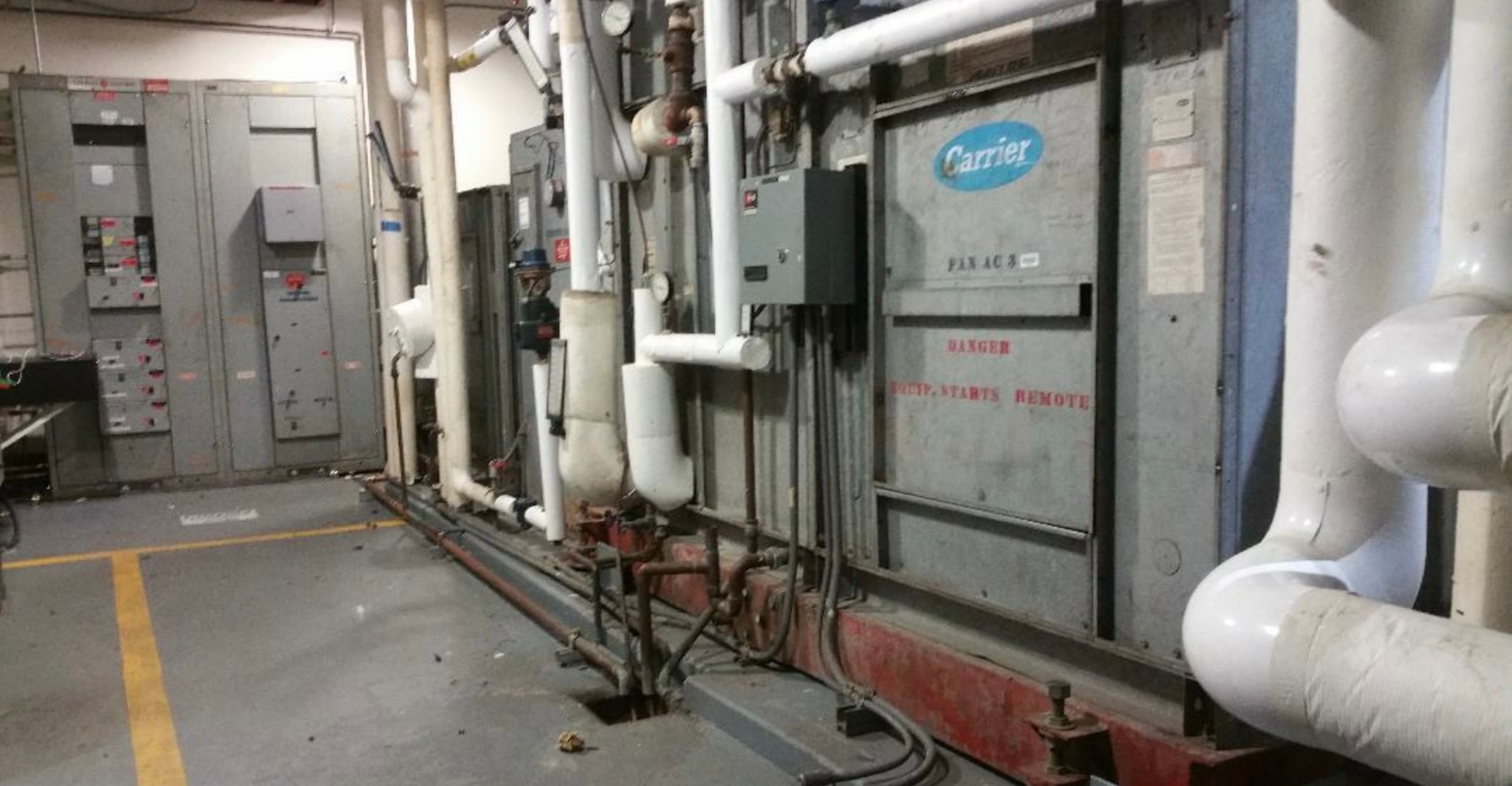 Before — Mechanical Room Restoration