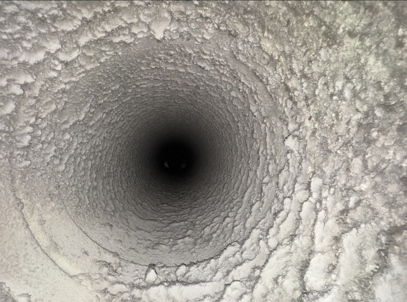 Before — Round Duct Interior Cleaning